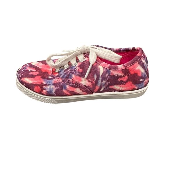 Girls' pink tie dyed sneakers - Picture 7 of 11